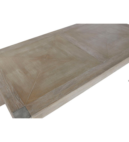 Rectangular Home ESPRIT dining table in wood with 200x95x76 cm dimensions, showing smooth wooden surface and sturdy legs.