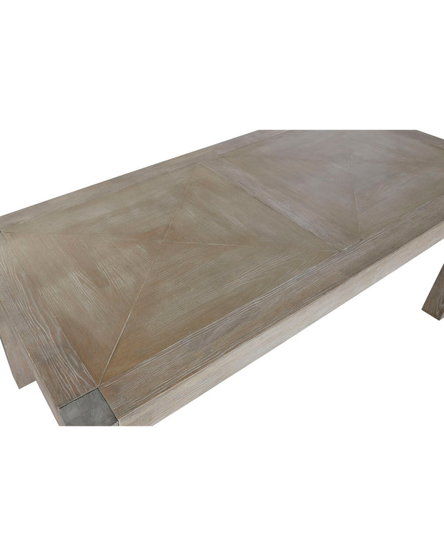 Rectangular Home ESPRIT dining table in wood with 200x95x76 cm dimensions, showing smooth wooden surface and sturdy legs.