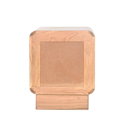 Home ESPRIT Nachtkastje in natuurlijk wood finish, 40x40x50 cm, modern bedside table with clean lines and storage space