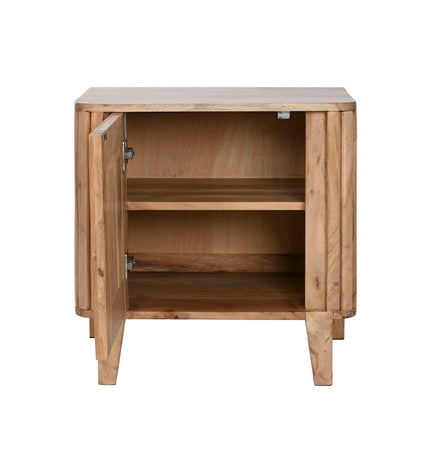 Home ESPRIT nightstand in black, 50x40x55 cm, with a modern design and a single drawer, suitable for bedroom or living room.
