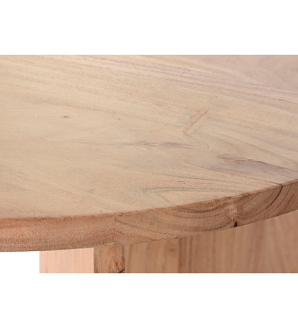 Home ESPRIT Acacia dining table, 200x90x76 cm, showcasing a sturdy wooden surface and modern design for home and kitchen.