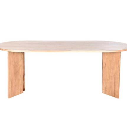 Home ESPRIT Acacia dining table with 200x90x76 cm dimensions, showing the natural wood finish and sturdy tabletop.