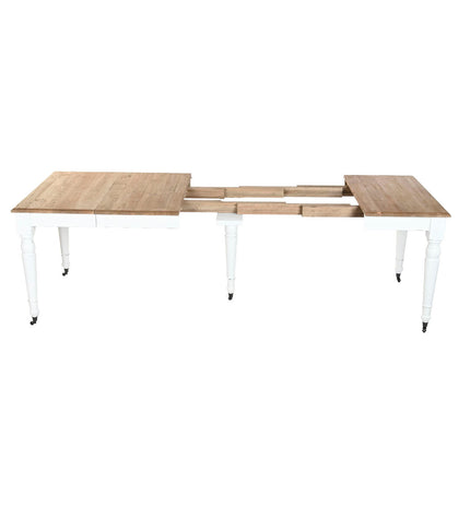 Home ESPRIT white spar dining table with 100x100cm tabletop and 78cm height, modern furniture for home dining areas.