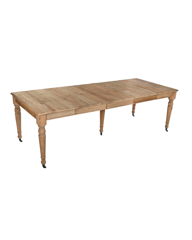 Home ESPRIT eettafel in natuurlijk spar wood, 100x100x78 cm, showing the rectangular dining table with wood grain finish.