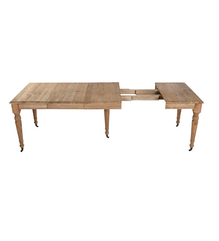 Home ESPRIT eettafel in natuurlijk spar wood, 100x100x78 cm, modern square dining table with clean lines and natural wood finish.