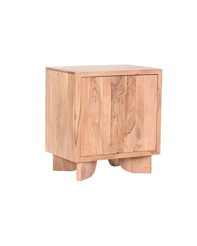 Home ESPRIT nightstand, 50x35.5x55.5 cm, modern bedroom furniture with a sleek wooden finish and compact design.