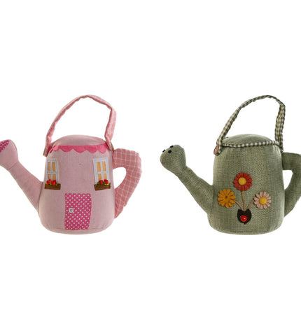 Pair of Home ESPRIT polyester door hangers, 26x13x25 cm, ideal for home decor and kitchen organization.