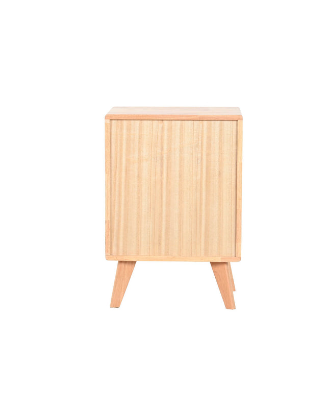 Home ESPRIT Nachtkastje in zwart, 40x30x58 cm, with drawer and open shelf for bedroom storage.