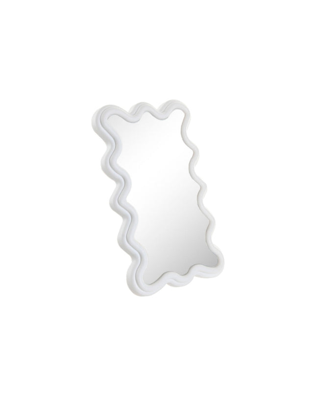 Home ESPRIT Wandspiegel in wit, stadsdesign, measuring 22x2x35 cm, decorative mirror for home decor and interior styling.
