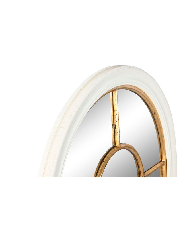 Home ESPRIT gold window wall mirror, 68x4x128 cm, with a sleek design, suitable for home decor and wall decoration.