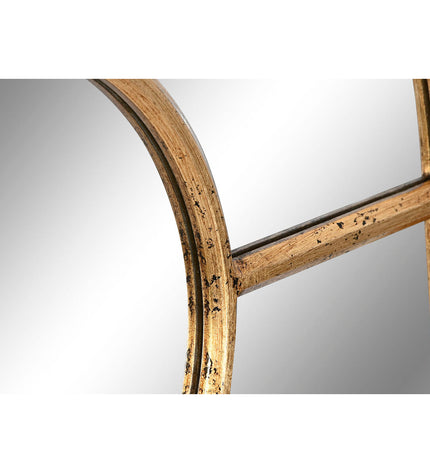 Home ESPRIT Wandspiegel with gold window frame, 68x4x128 cm, decorative mirror for home decor and interior styling.