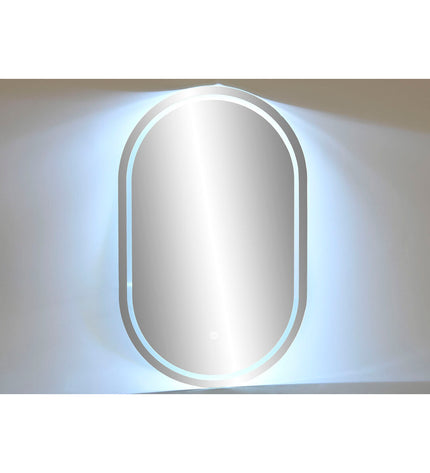 Home ESPRIT Kristal wall mirror with 50x80 cm glass surface, suitable for bathroom and home decor.