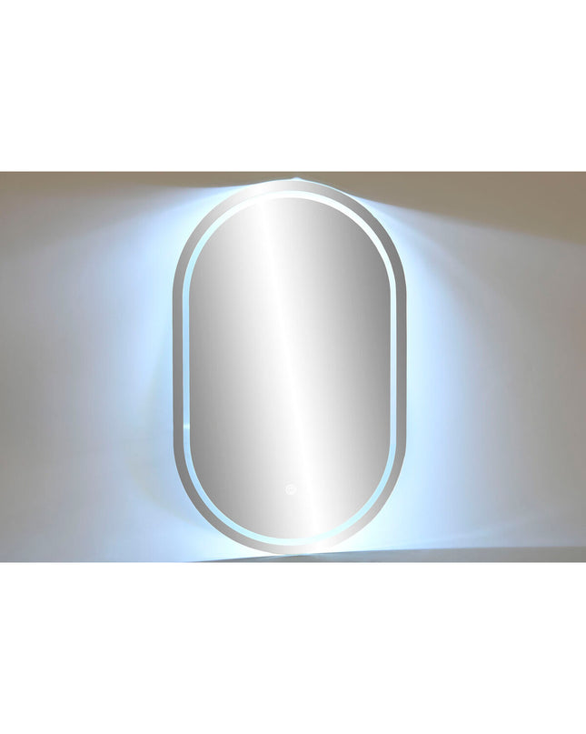 Home ESPRIT Kristal wall mirror with 50x80 cm glass surface, suitable for bathroom and home decor.