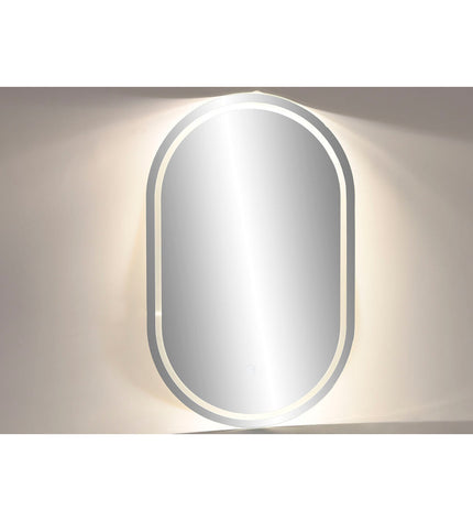 Home ESPRIT Kristal wall mirror, 50x0.5x80 cm, with a sleek design suitable for bathroom or home decor.