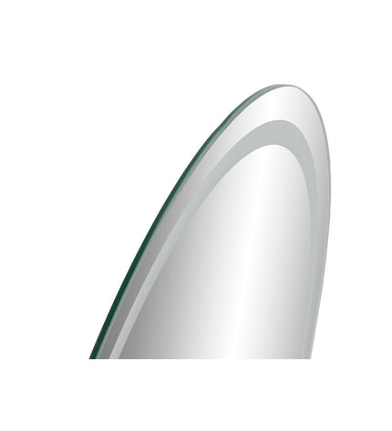 Home ESPRIT Kristal wall mirror for bathroom, 50x80 cm, with a sleek glass surface and modern design.
