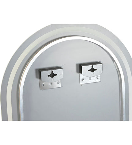 Home ESPRIT Kristal wall mirror, 50x80 cm, with sleek glass frame, suitable for bathroom and home decor.