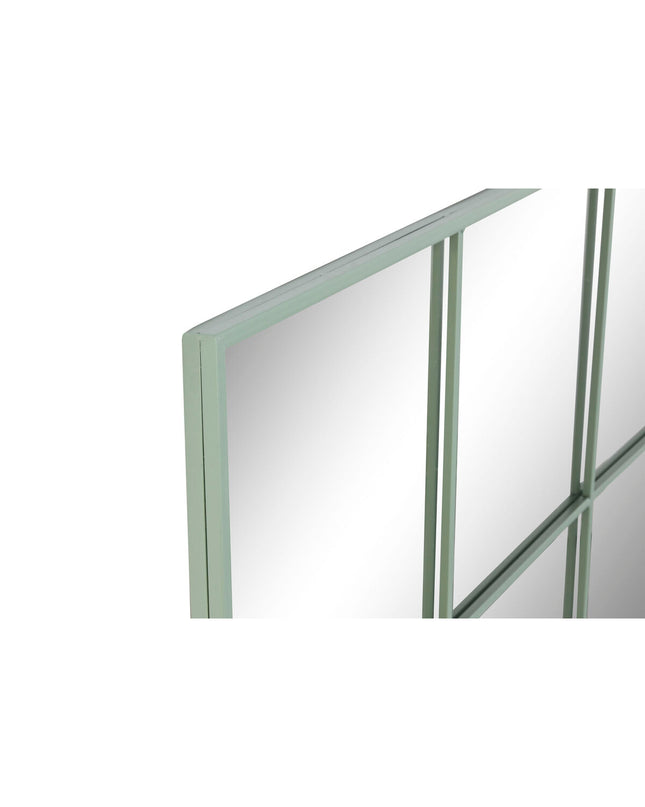 Home ESPRIT Groen Wandspiegel with venster design, Scandi style, measuring 122 x 2 x 122 cm, suitable for home decor.
