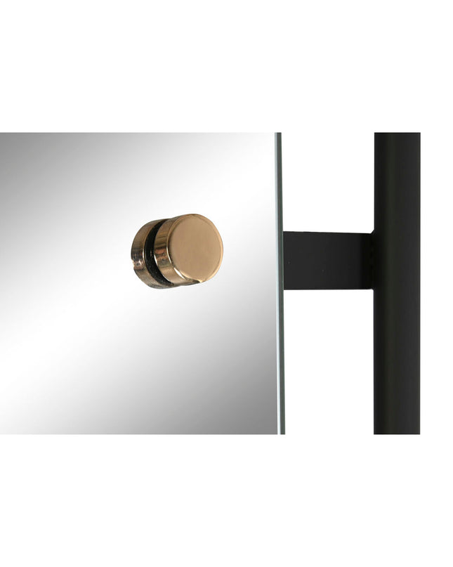 Modern black and gold wall mirror by Home ESPRIT, stylish home decor with a sleek design for living spaces.