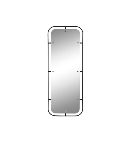 Modern black and gold wall mirror by Home ESPRIT, featuring a sleek round design for stylish home decor.