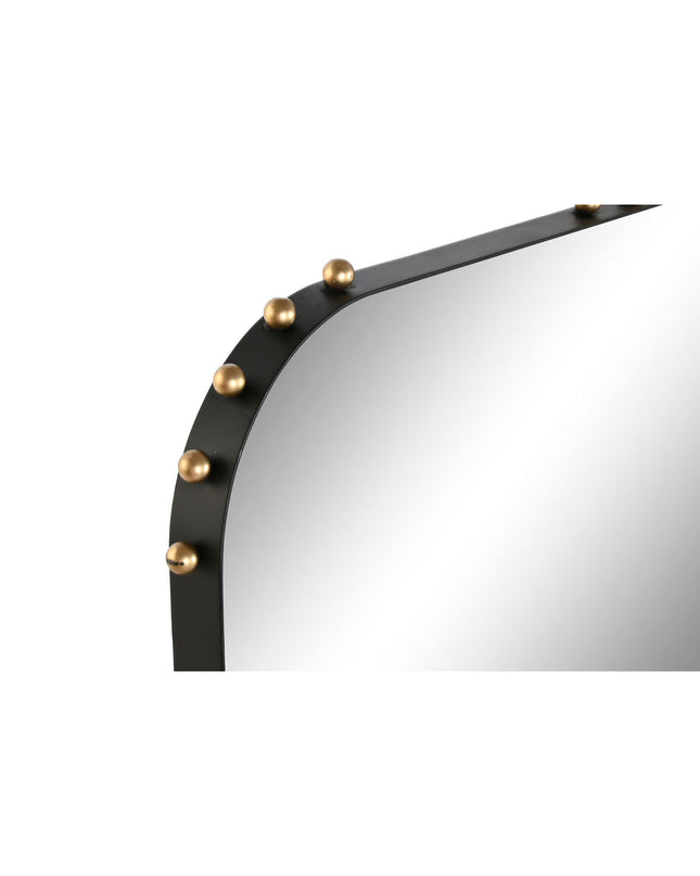 Home ESPRIT black and gold modern wall mirror, stylish home decor with a sleek design, perfect for contemporary interior settings.