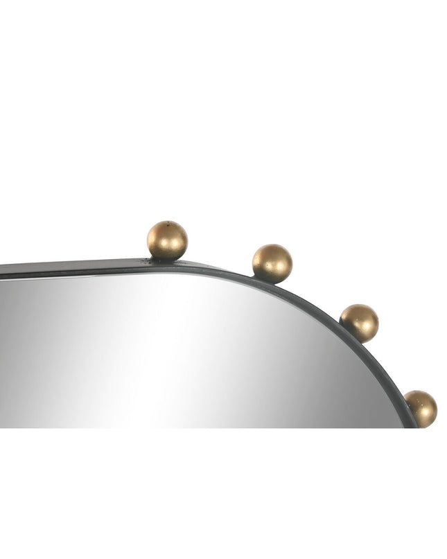 Modern black and gold wall mirror from Home ESPRIT with a sleek, minimalist design for home decor.