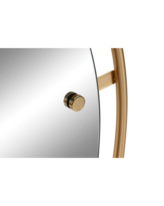Home ESPRIT gold wall mirror, 90 x 90 cm, with sleek rectangular frame, ideal for home decor and interior decoration.
