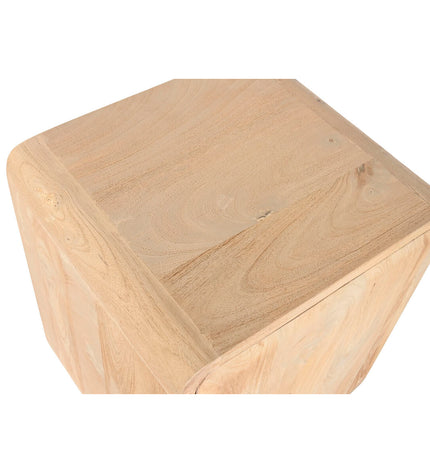 Home ESPRIT brown bedside table with 45x40x65 cm dimensions, featuring a sleek design and storage drawer.