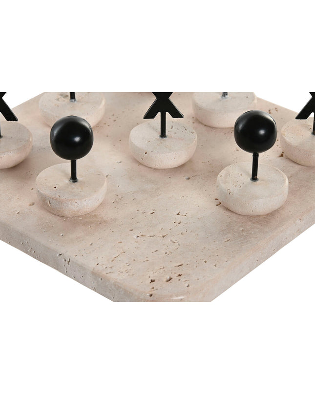Drie-op-een-rij spel from Home ESPRIT, colorful wooden game with red, blue, and yellow pieces on a play surface.