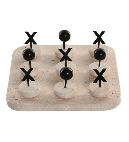 Home ESPRIT drie-op-een-rij spel, kleurrijk speelgoed en spelletje voor kinderen, inclusief speelbord en speelstukken.