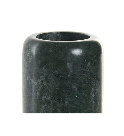 Home ESPRIT toothbrush holder in green marble design, 7.5 x 7.5 x 10 cm, suitable for bathroom and home organization.