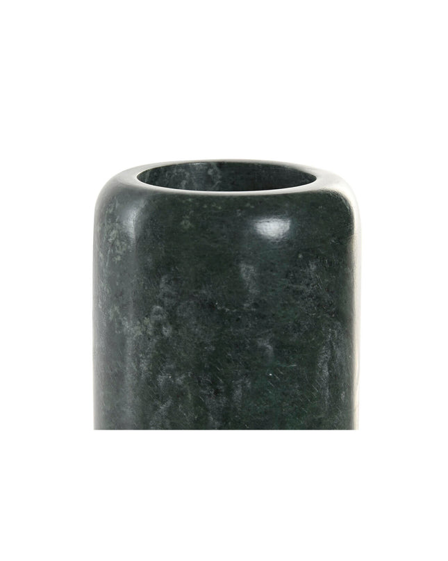 Home ESPRIT toothbrush holder in green marble design, 7.5 x 7.5 x 10 cm, suitable for bathroom and home organization.