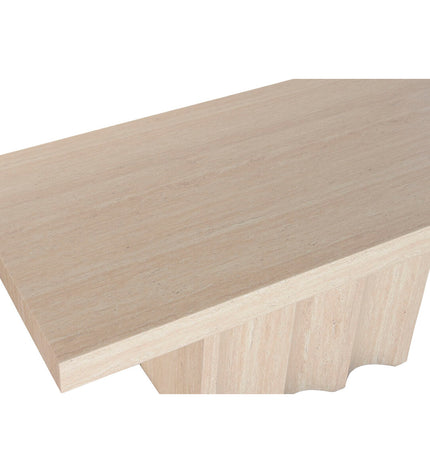 Home ESPRIT dining table in wood, 180x90x76 cm, showcasing a sturdy rectangular tabletop and wooden legs in a modern kitchen setting.