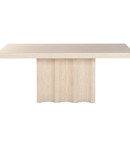 Home ESPRIT wooden dining table with 180x90x76 cm dimensions, showcasing its sturdy tabletop and sleek design.