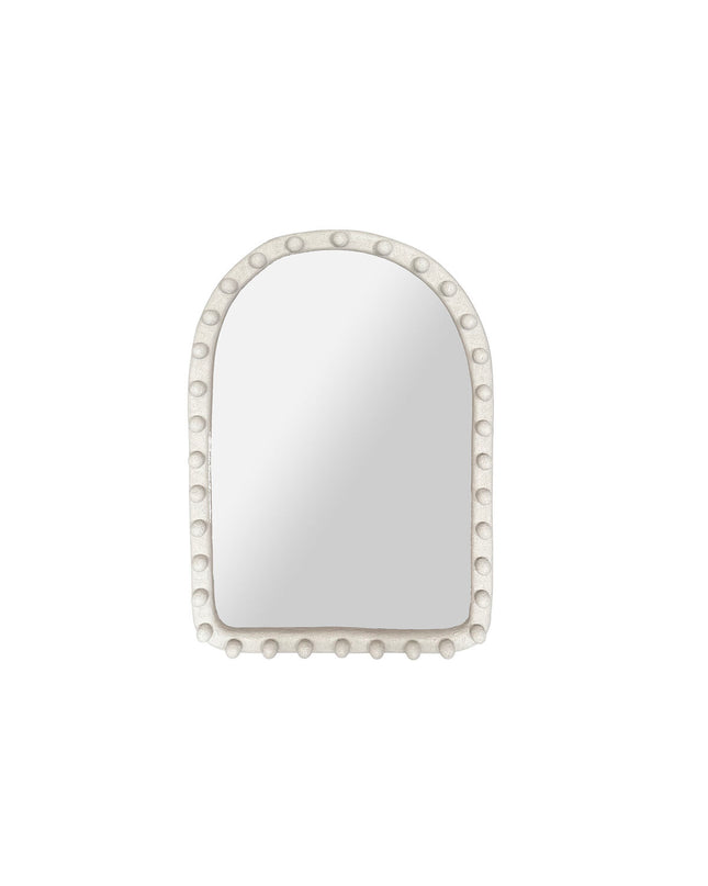 Home ESPRIT Wandspiegel in Scandi style, rectangular mirror with white frame, measuring 60x3.5x85 cm for home decor.