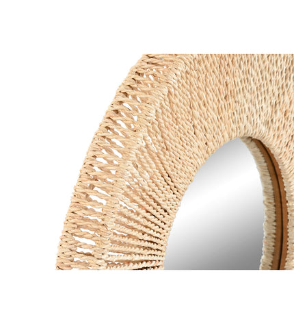Home ESPRIT Wandspiegel Cottage style, natural wood frame, 73x7x73 cm, ideal for home decor and living spaces.