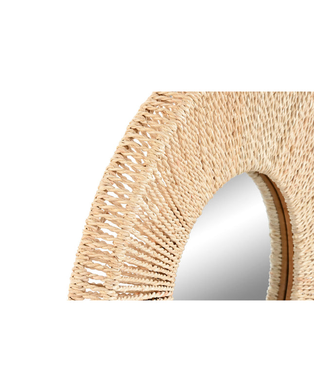 Home ESPRIT Wandspiegel Cottage style, natural wood frame, 73x7x73 cm, ideal for home decor and living spaces.