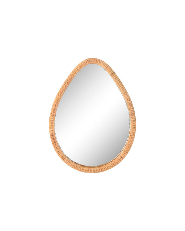 Scandinavian-style home ESPRIT wall mirror, natural wood frame, 60x4x80 cm, ideal for modern home decor and interior design.