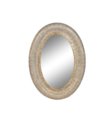 Home ESPRIT gold Arabesque wall mirror, 78x5.5x106 cm, decorative house decor with intricate Arab design.