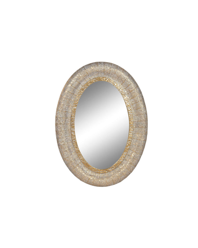 Home ESPRIT gold Arabesque wall mirror, 78x5.5x106 cm, decorative house decor with intricate Arab design.
