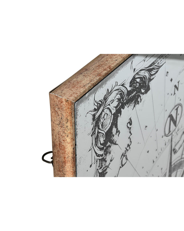 Home ESPRIT vintage black and gold wall mirror, 60x4x90 cm, stylish home decor with modern and classic design elements.