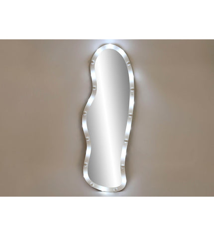 Modern Home ESPRIT Wandspiegel in wit, 56.5 x 7.5 x 167 cm, with a sleek, minimalist design for home decor.