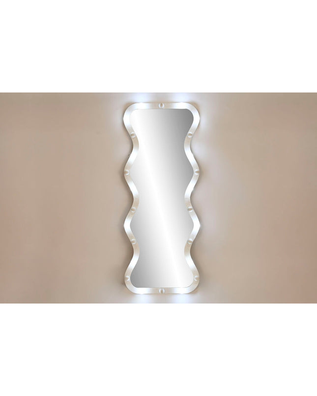 Modern white Home ESPRIT wall mirror with 67x7.5x167 cm dimensions, stylish home decor for living spaces.