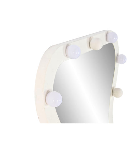 Modern white Home ESPRIT wall mirror, 67x7.5x167 cm, with sleek rectangular design for home decor.