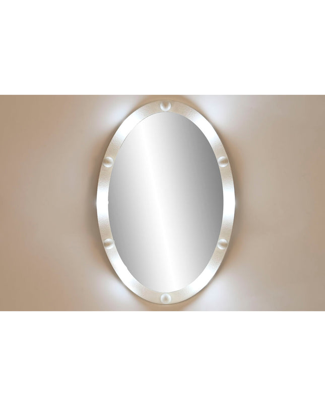 Modern Home ESPRIT wall mirror with white frame, measuring 62.5 x 7.5 x 91 cm, ideal for home decor and interior design.