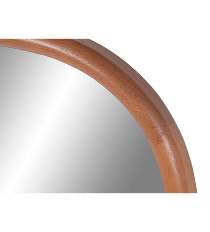 Modern Home ESPRIT natural round wall mirror for home decor, featuring a sleek design suitable for urban living spaces.