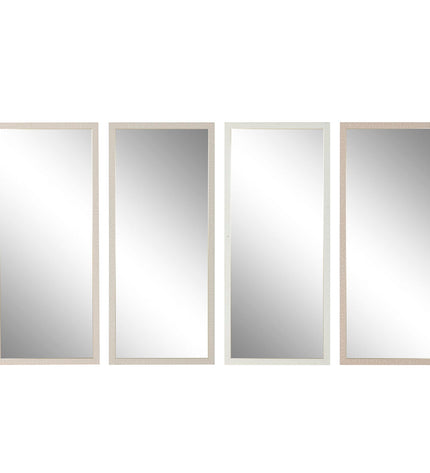 Set of four modern Home ESPRIT wall mirrors in beige, brown, and gray, measuring 68x2x156 cm, for home decor.