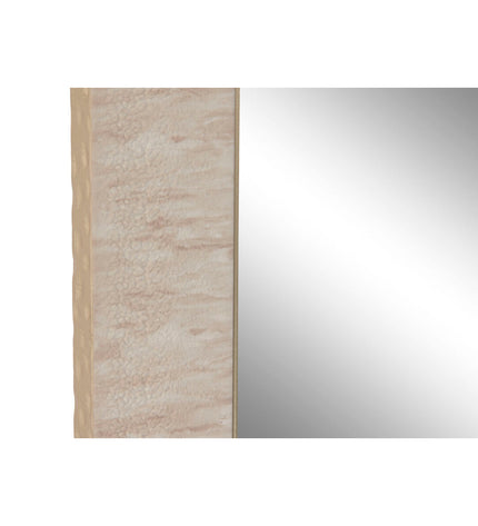 Set of four modern Home ESPRIT wall mirrors with beige, brown, and gray frames, perfect for home decor and kitchen spaces.