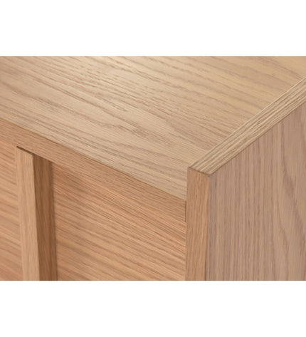 Home ESPRIT nightstand, 50x40x50 cm, modern bedside table with a sleek design in a cozy bedroom setting.