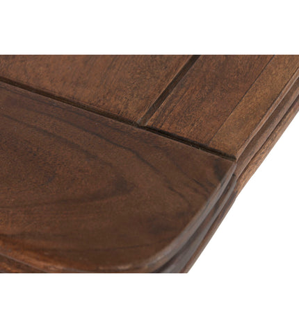 Home ESPRIT dining table in warm brown and cream with mango wood and MDF, measuring 160x90x76 cm, suitable for home and kitchen.