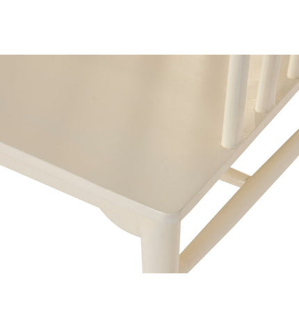Home ESPRIT kitchen chair in crème with mango wood and MDF, showing the seat and wooden legs, measurements 50x60x98 cm.